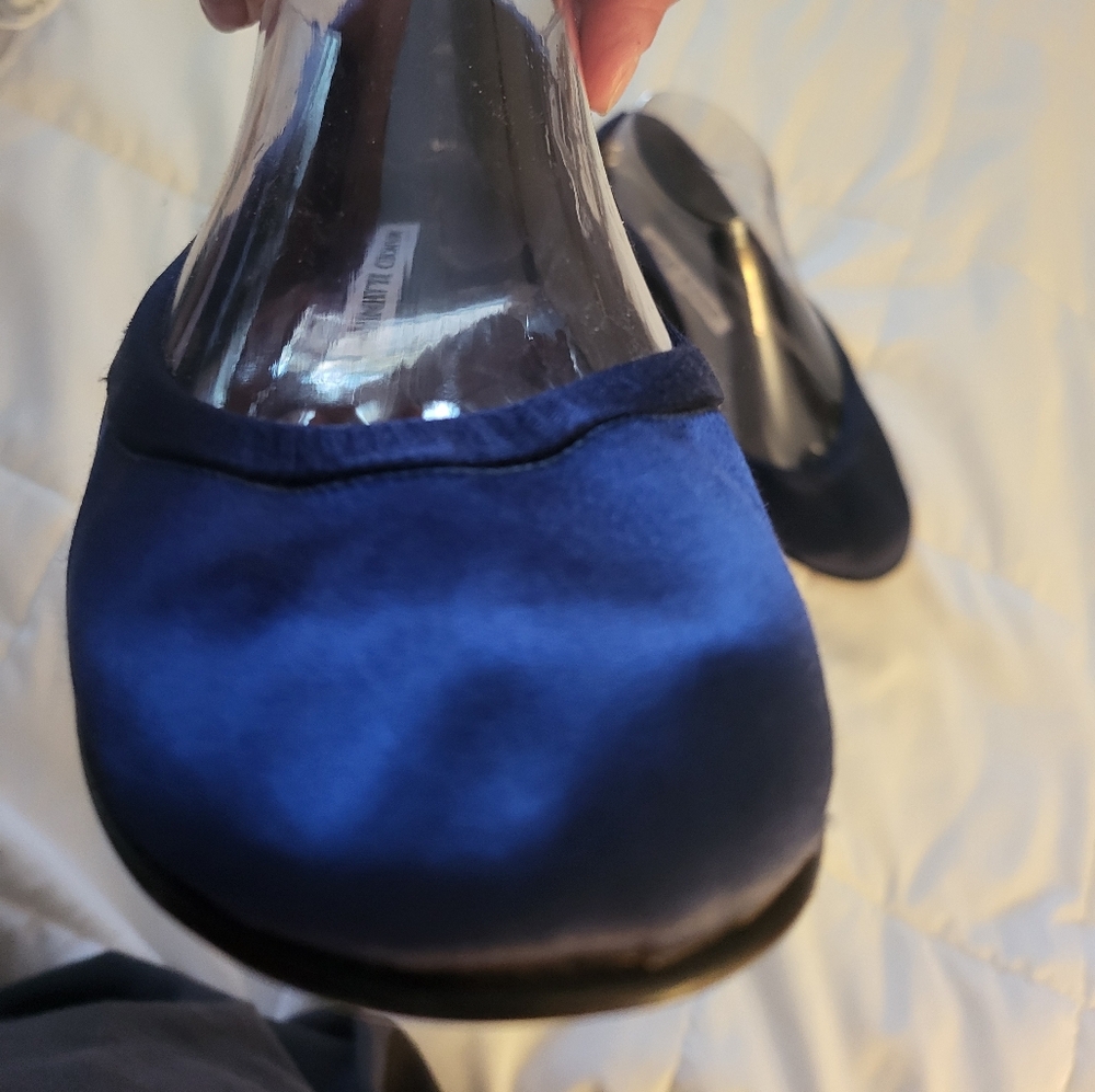 Manolo Blahnik Satin ballet slippers flats